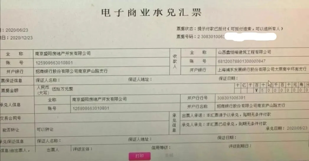 阳光城保证的一批票被拒付了！持票人不要慌，看这里！