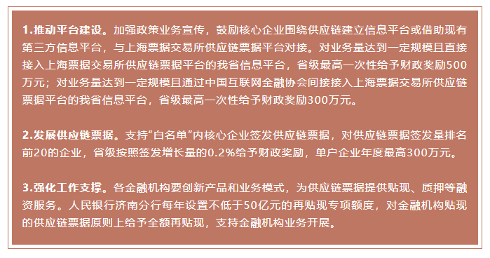 山东率先出台支持政策，供应链票据大有可为！